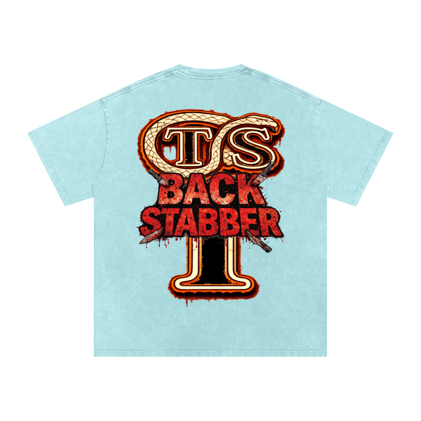 Snow Washed Oversized Cotton T-Shirt