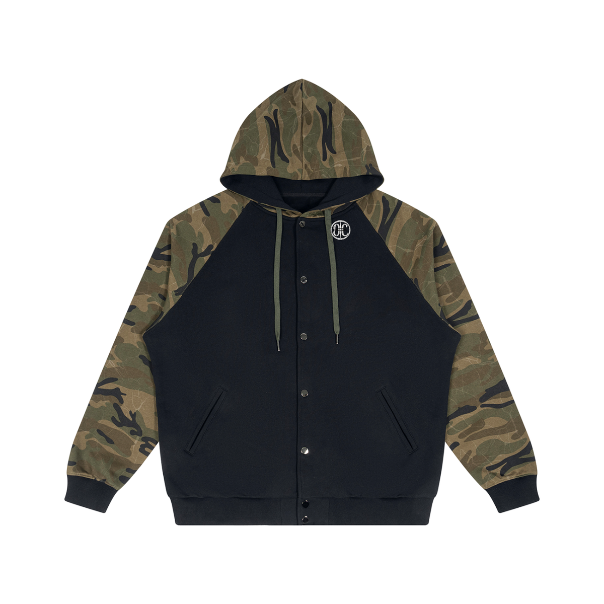 Camo-Splice Raglan Hoodie