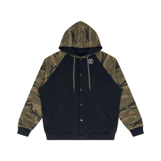 Camo-Splice Raglan Hoodie