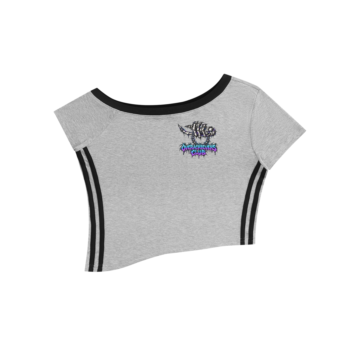 Women's Color Block Off-the-Shoulder T-Shirt