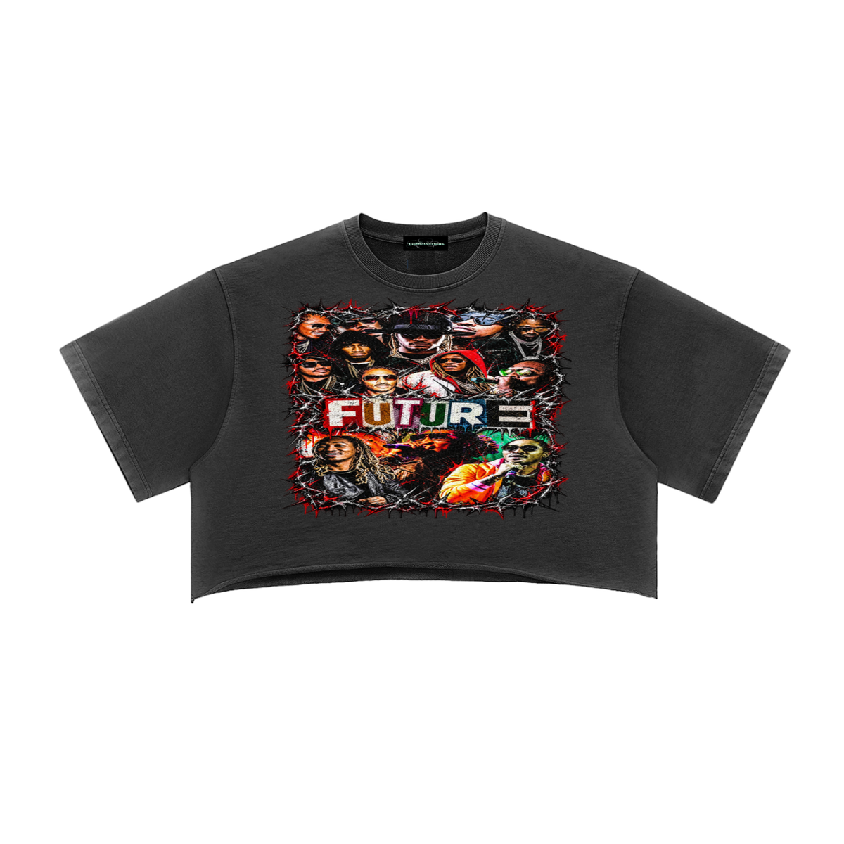 Future' Snow Washed Crop Top