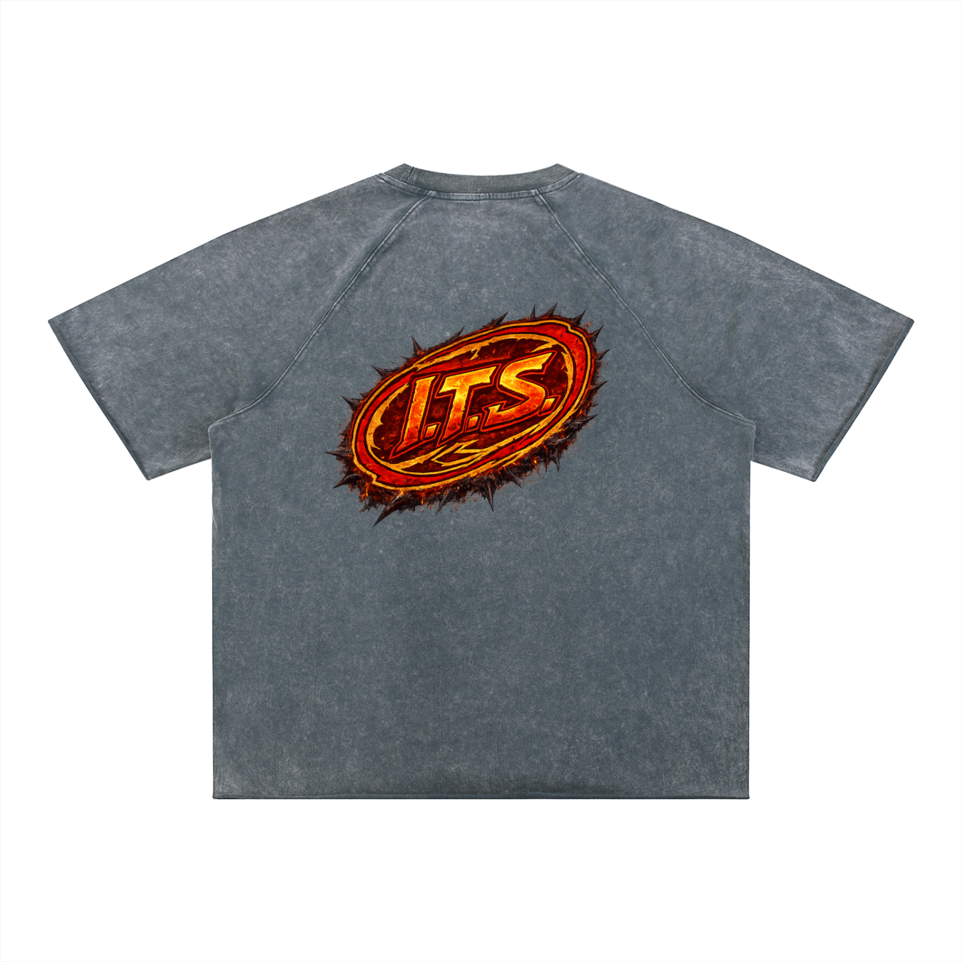 Unisex Mineral Wash Raw Edge T-Shirt