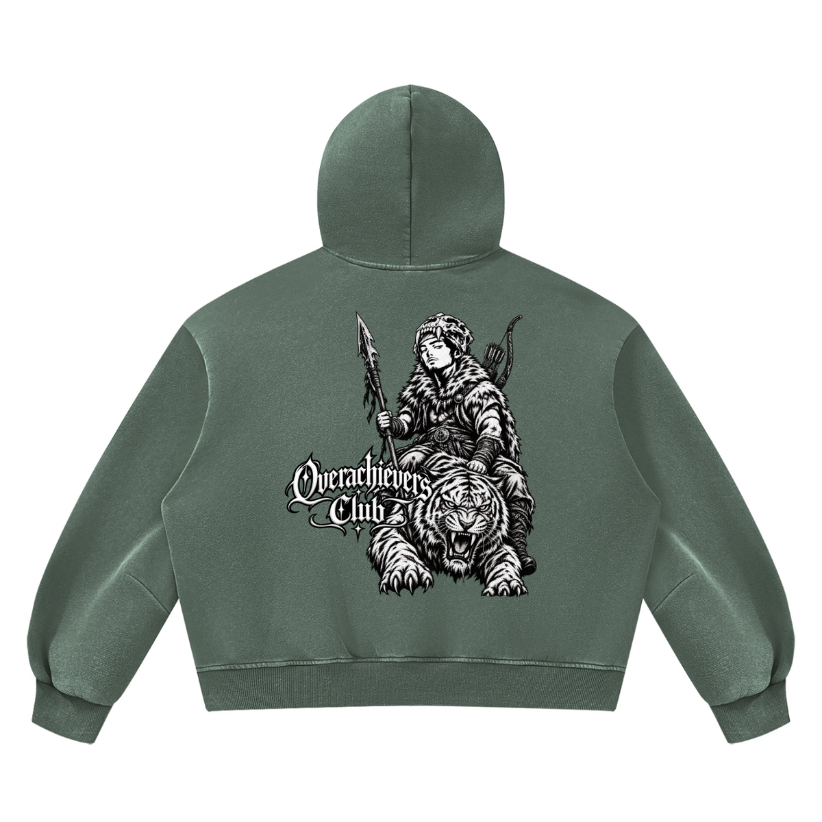 Overachievers Club' Vintage Wash Boxy Fleece Hoodie & Sweatpant