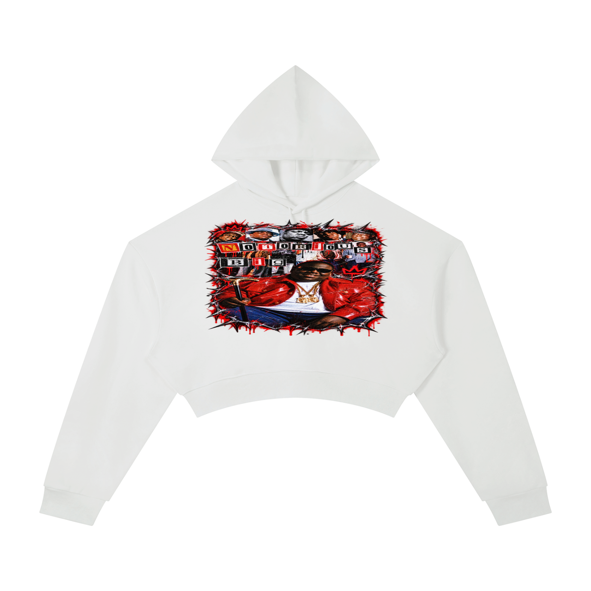 Biggie' Cropped Hoodie