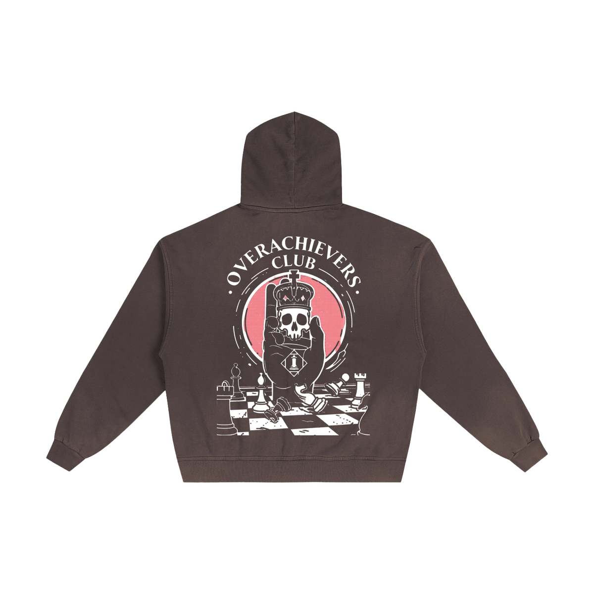Overachievers Club' Hand-Frayed Sunfade Zip Hoodie