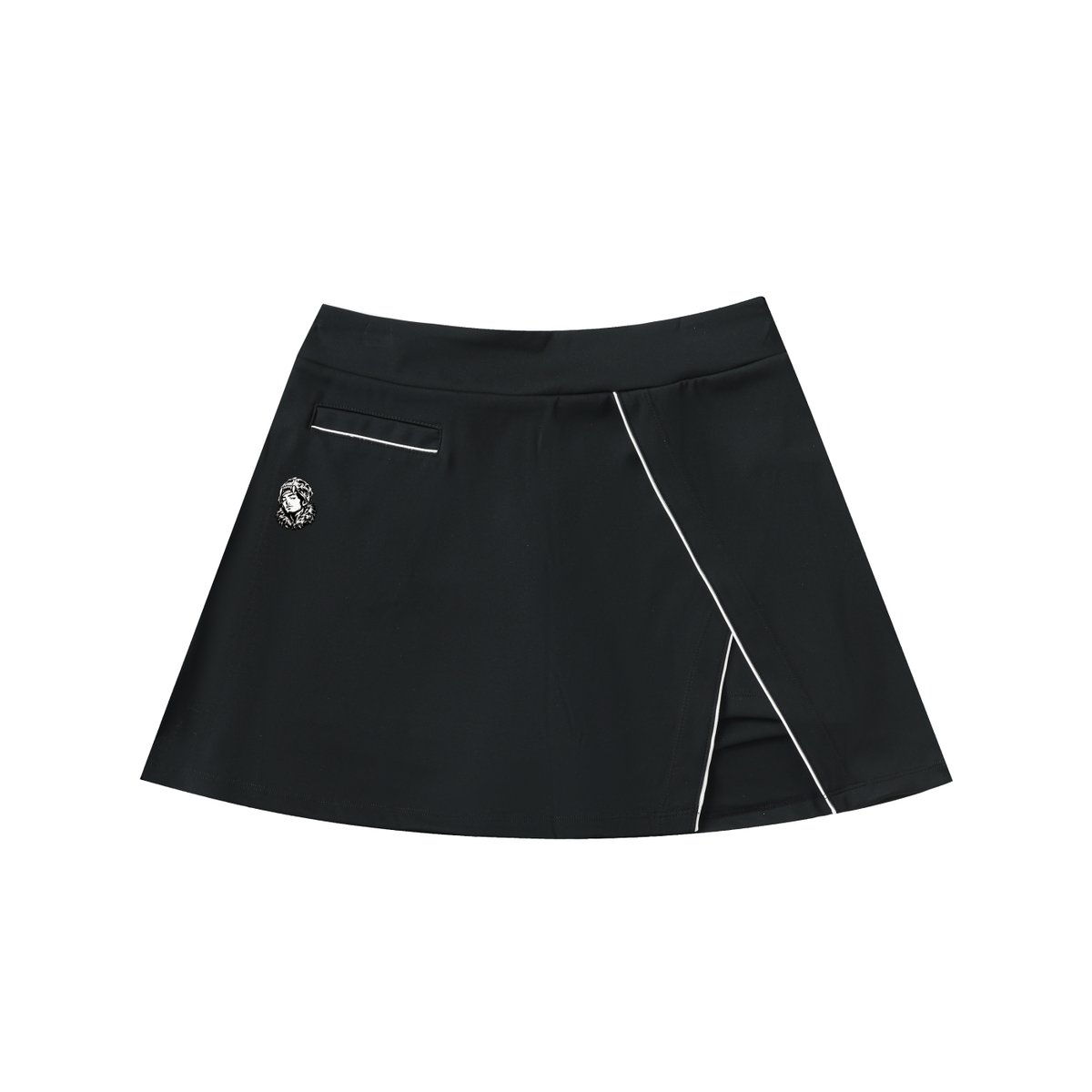 Overachievers Club' V-Neck Lapel Crop Top & Skirt