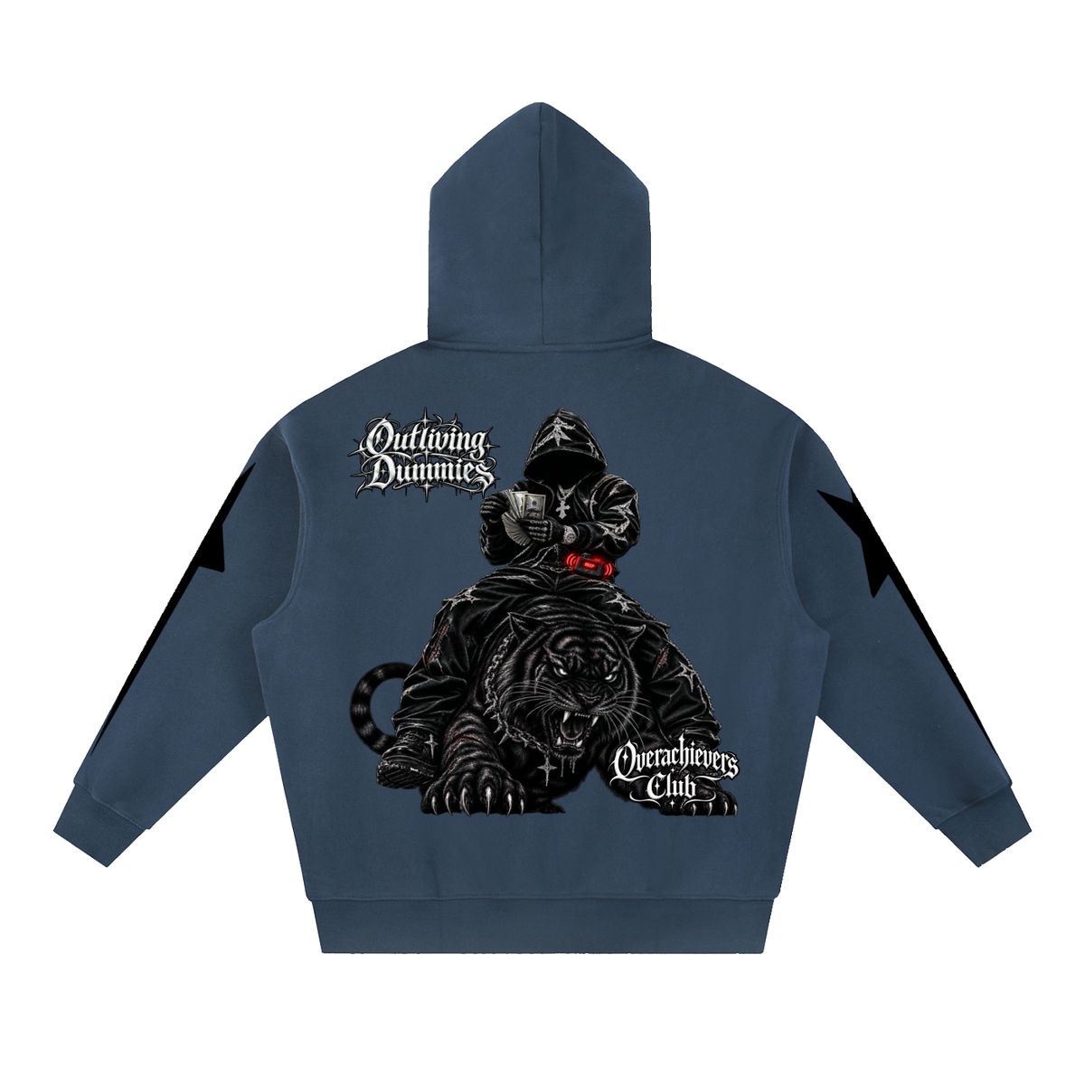 Overachievers Club' Oversized Boxy Fleece Hoodie, Sweatshirt, Sweatpant & Shorts Fit