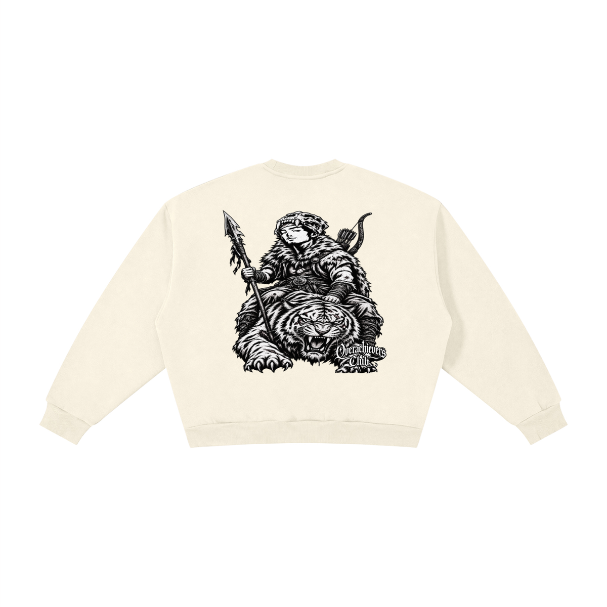 Overachievers Club' Oversized Fleece Boxy Hoodie, Sweatshirt, Sweatpant & Shorts Fit