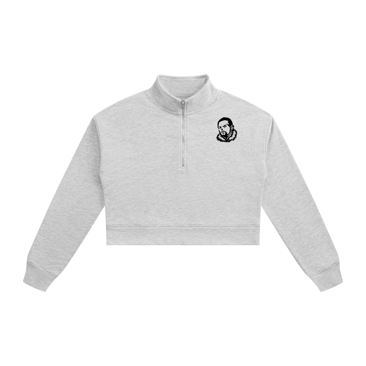 Overachievers Club' Women's Crop Quarter-Zip Sweatshirt