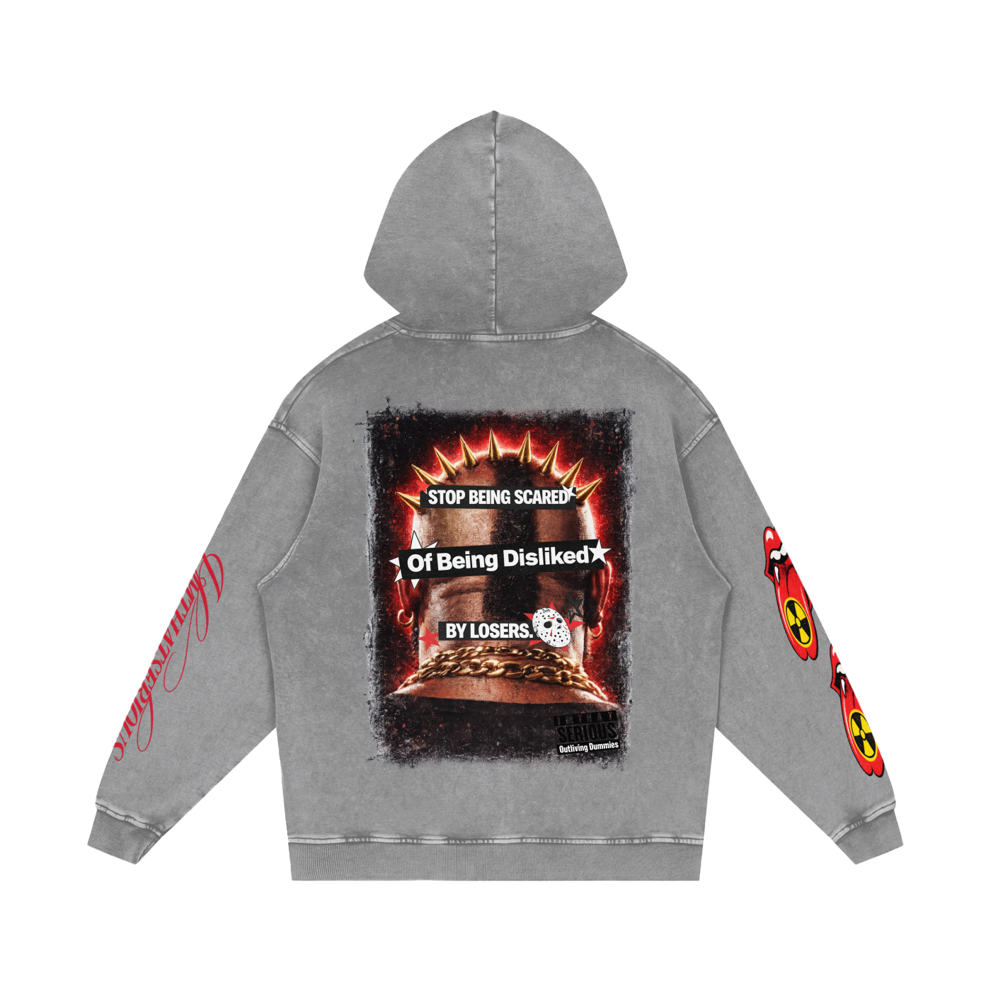Snow Washed Loose Cotton Hoodie
