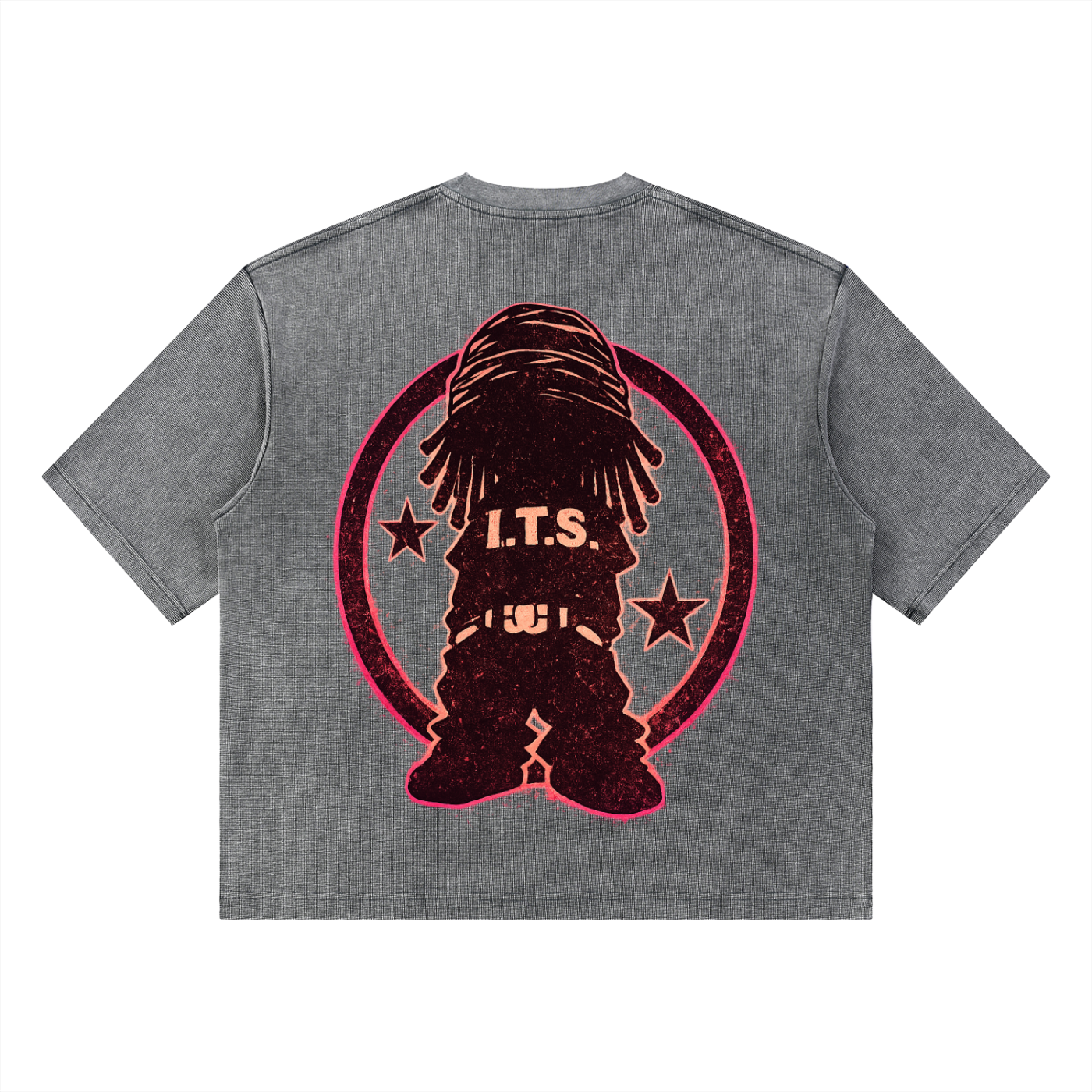 Unisex Mineral Wash Waffle Boxy T-Shirt