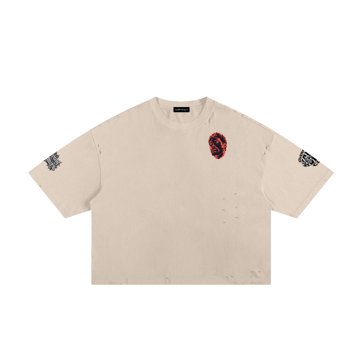Overachievers Club' Frayed Boxy Tee