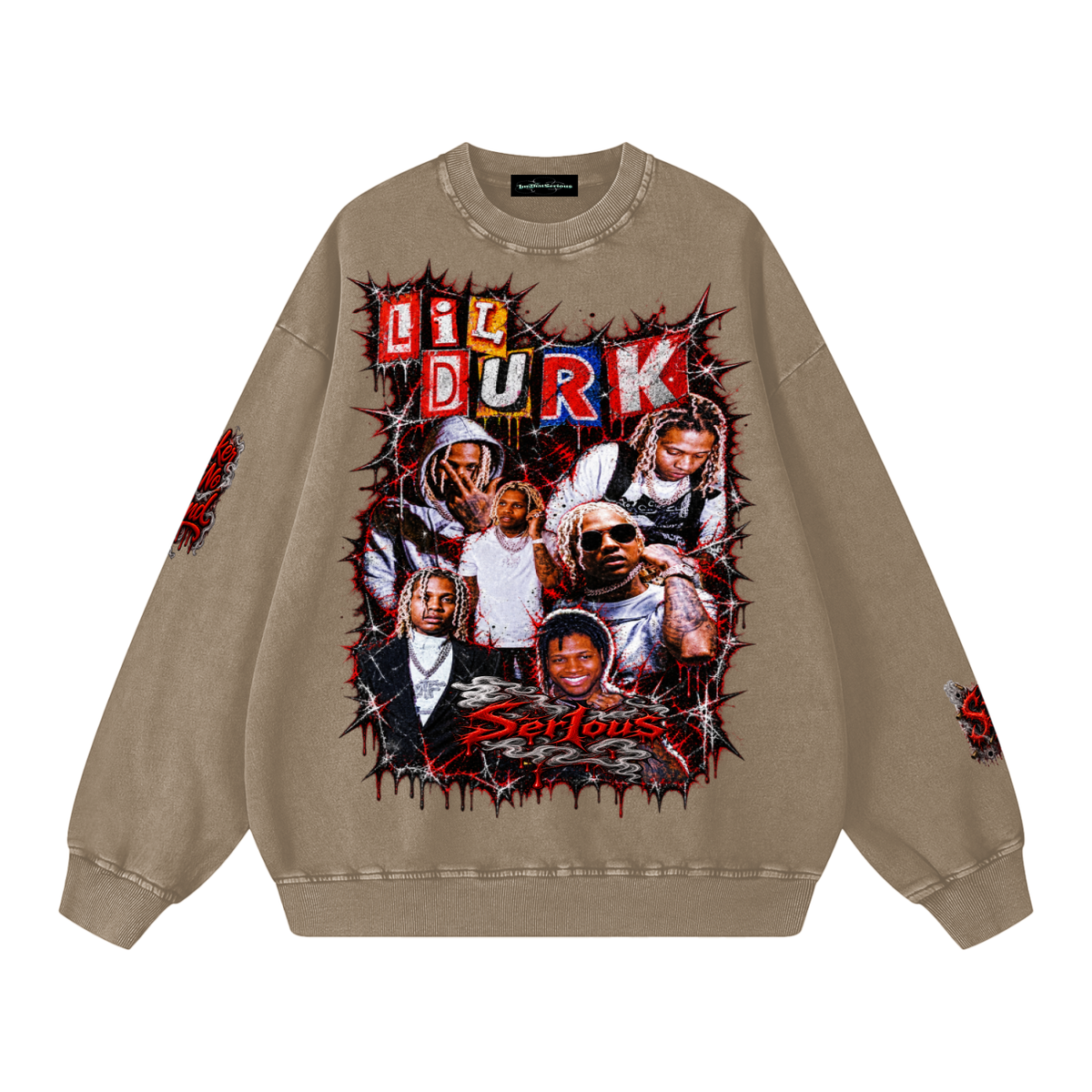 Durk' Snow Washed Oversized Sweatshirt