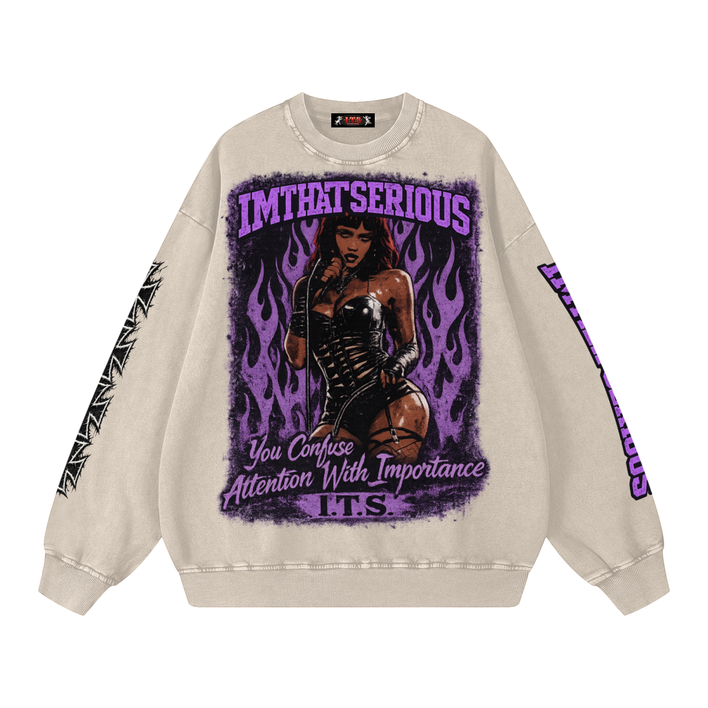Snow Washed Oversized Sweatshirt