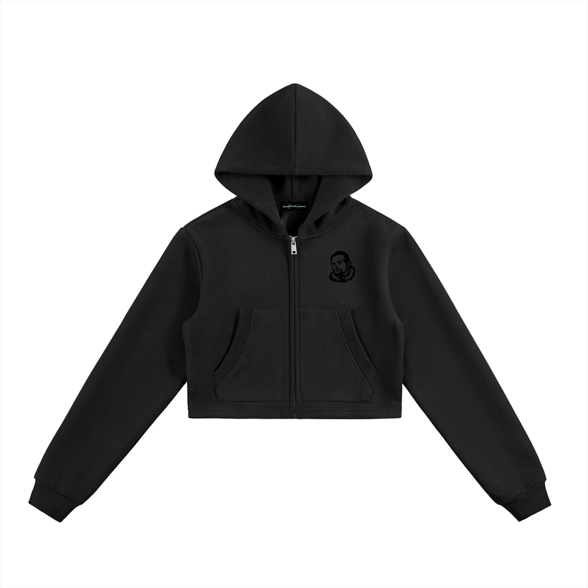 Overachievers Club' Cropped Zip-Up Hoodie & Sweatpants