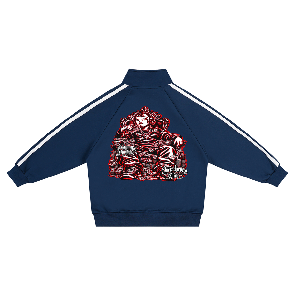 Overachievers Club' Kids’ Contrast Tape Coach Jacket & Sweatpant