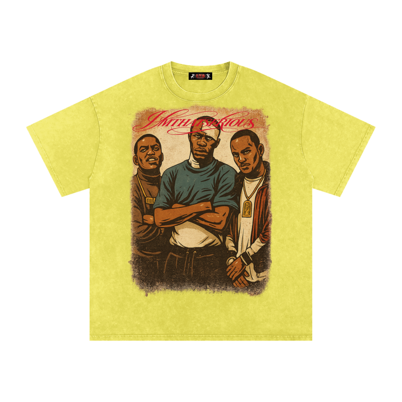 Snow Washed Oversized Cotton T-Shirt