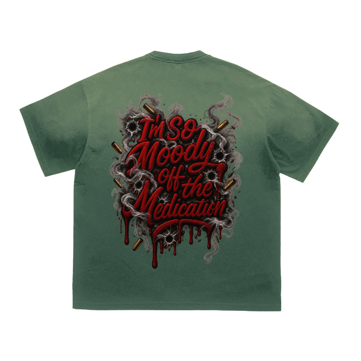 Durk' Tiger Stripe Gradient Washed T-Shirt