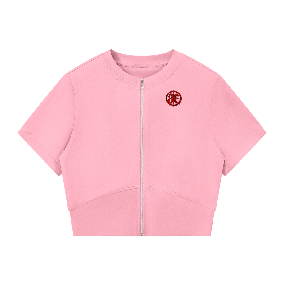 Overachievers Club' Women’s Paneling Full Zip T-Shirt