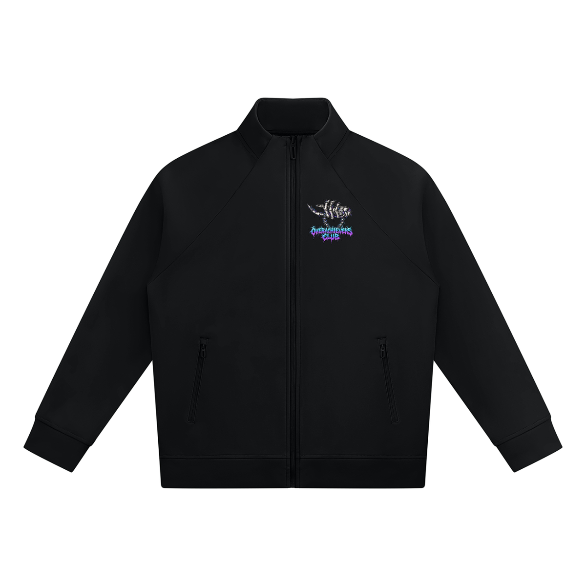 Overachievers Club' Stand Collar Jacket