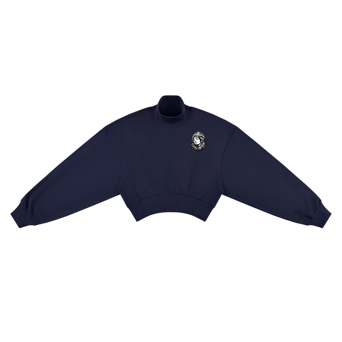 Overachievers Club' Women's Crop Mock Neck Sweatshirt