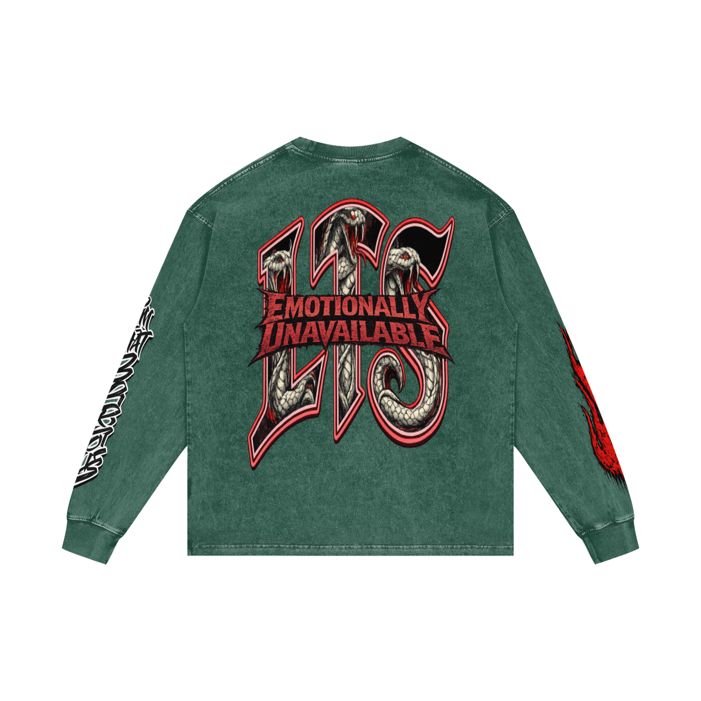 Acid Wash Oversize Long Sleeve T-Shirt