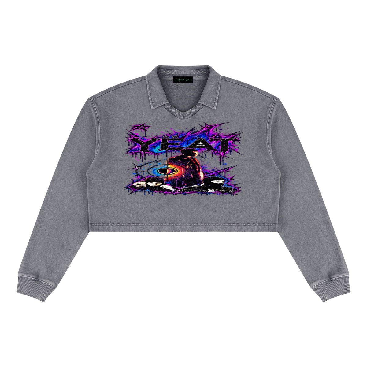 Yeat' Women’s Vintage Wash Crop Sweatshirt