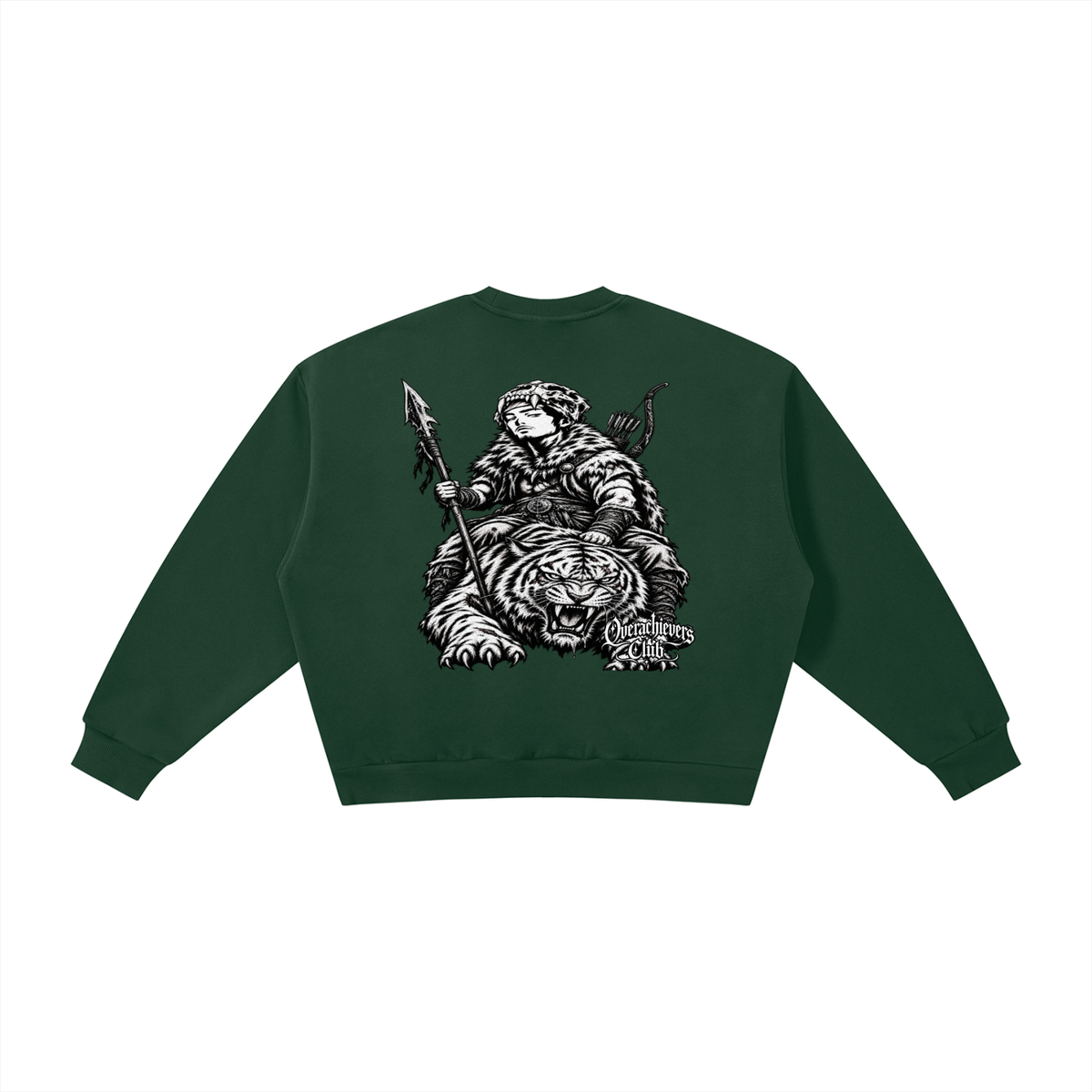 Overachievers Club' Oversized Fleece Boxy Hoodie, Sweatshirt, Sweatpant & Shorts Fit