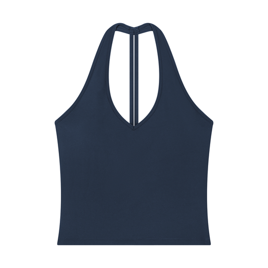 Women’s Halter V-Neck Yoga Tank Top, Tupe Top & Pants Fit