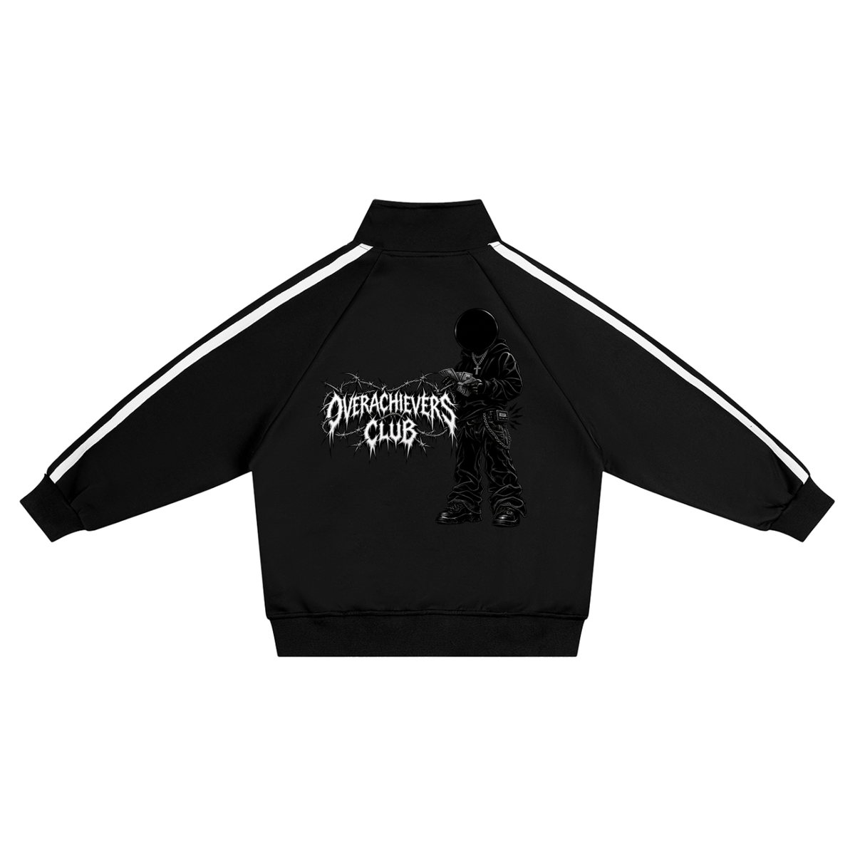 Overachievers Club' Kids’ Contrast Tape Coach Jacket & Sweatpant Tracksuit