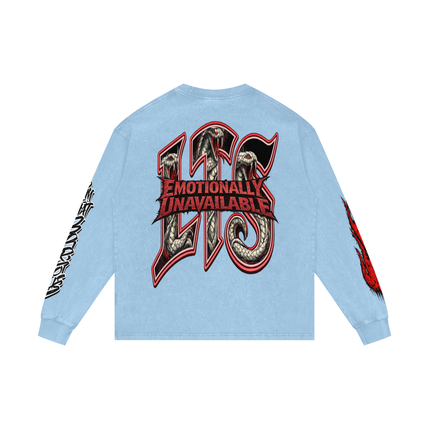 Acid Wash Oversize Long Sleeve T-Shirt