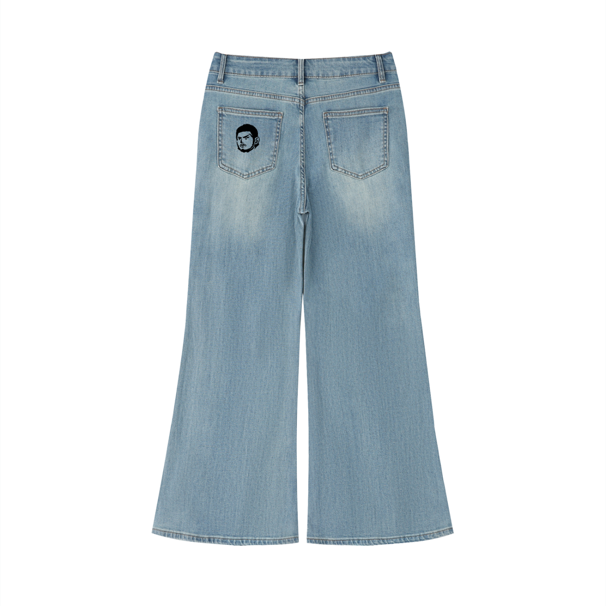 Women's Vintage Wash Flared Jeans