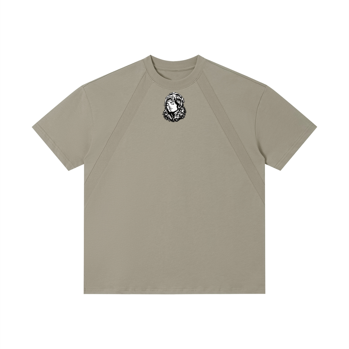 Camiseta con paneles tonales