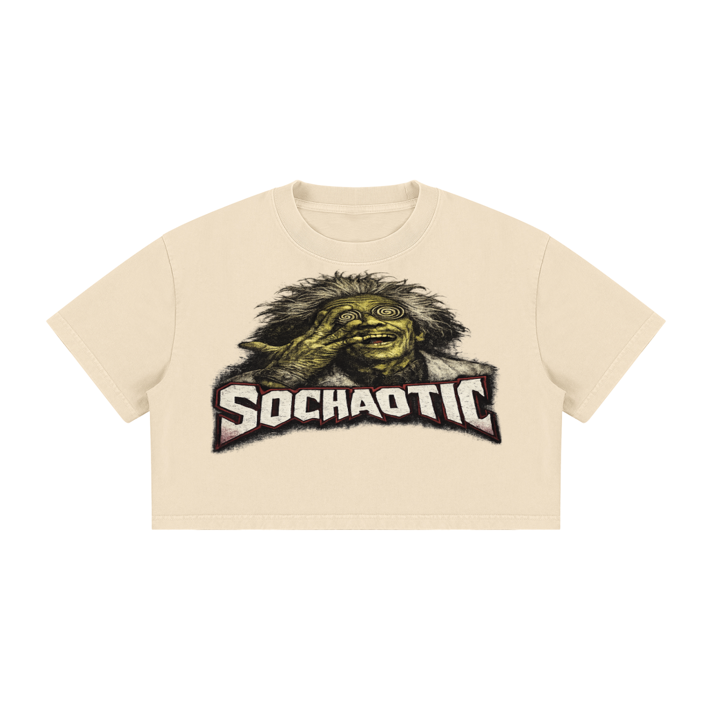 SoChaotic,Women,Crop,Tshirt,EvilScientist