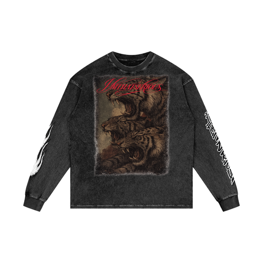 Acid Wash Oversize Long Sleeve T-Shirt