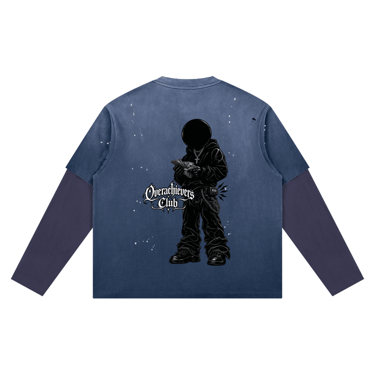 Overachievers Club' Vintage Wash Distressed Layer T-Shirt - ImThatSerious