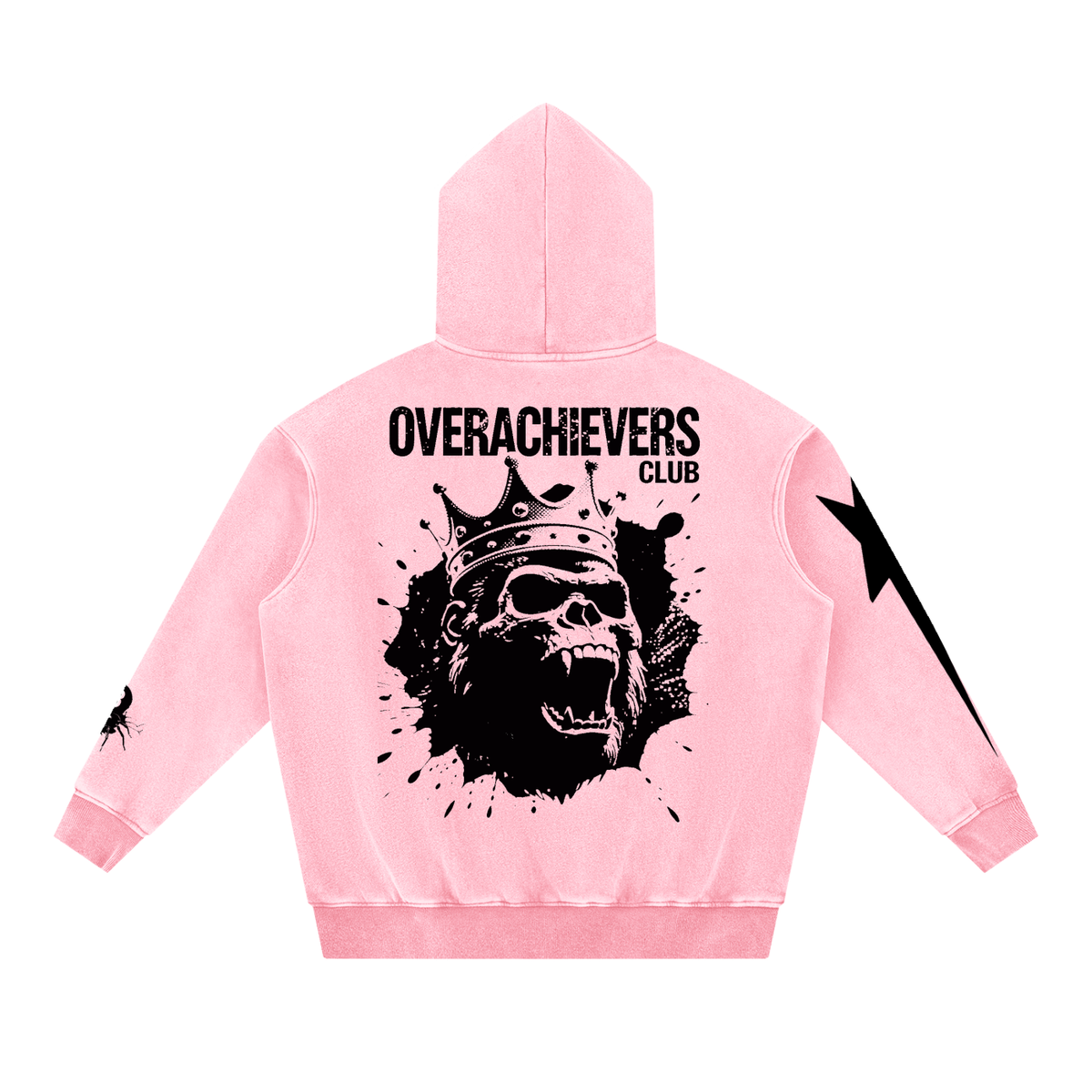 Overachievers Club' Snow Wash Fleece Oversize Hoodie