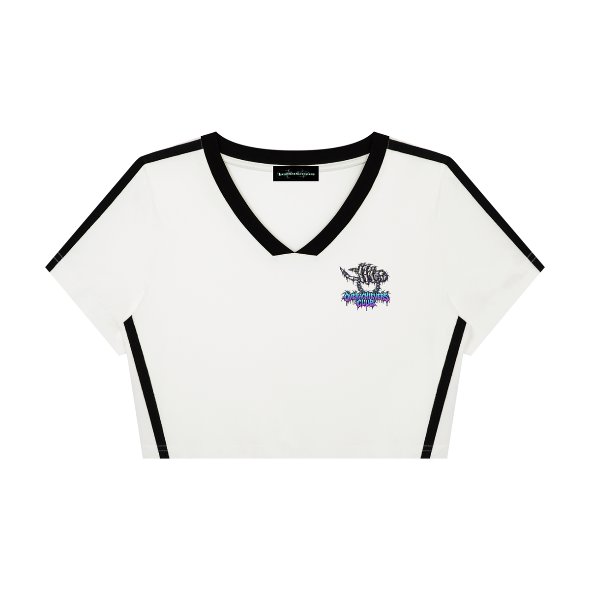 Overachievers Club' Women’s Slim Fit Color Block T-Shirt