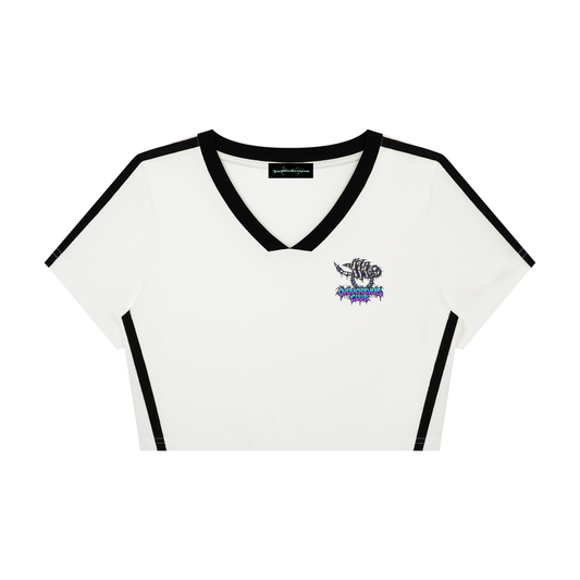 Overachievers Club' Women’s Slim Fit Color Block T-Shirt