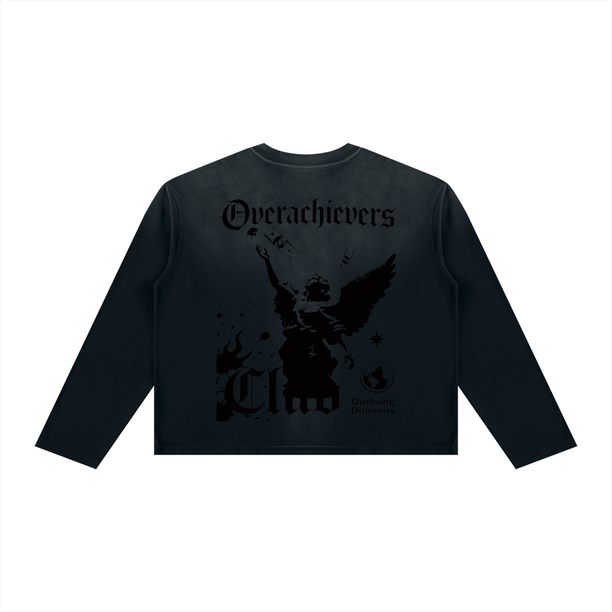 Overachievers Club' Sunfade Boxy Long Sleeve Tee