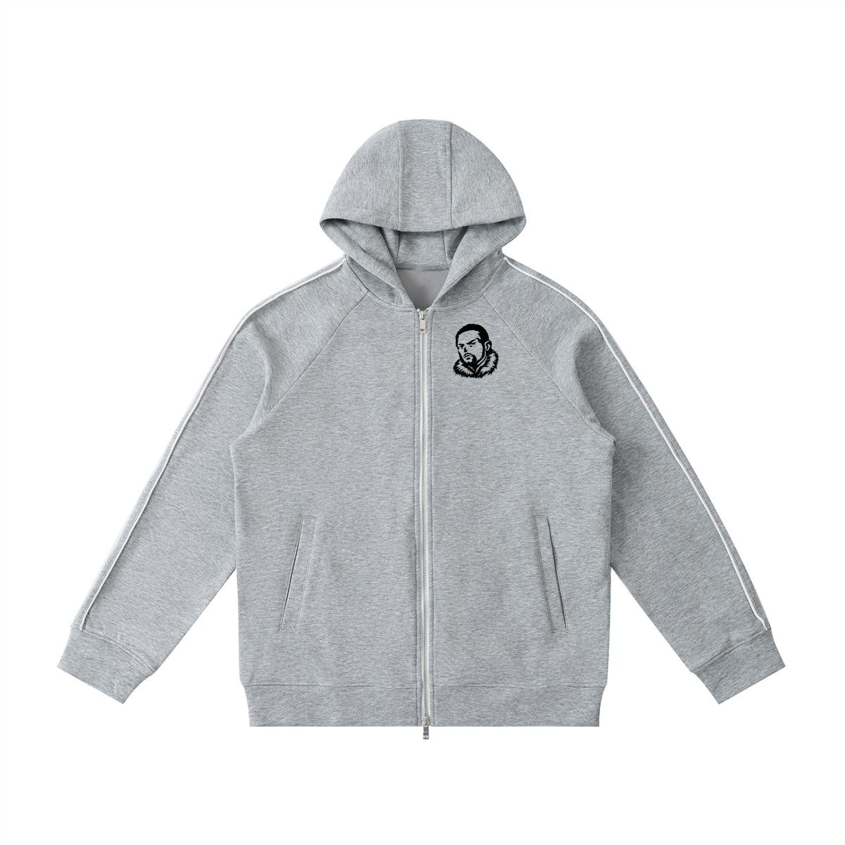 Overachievers Club' High Neck  Zip-Up Hoodie, Sweatpant & Sweatshirt Fit