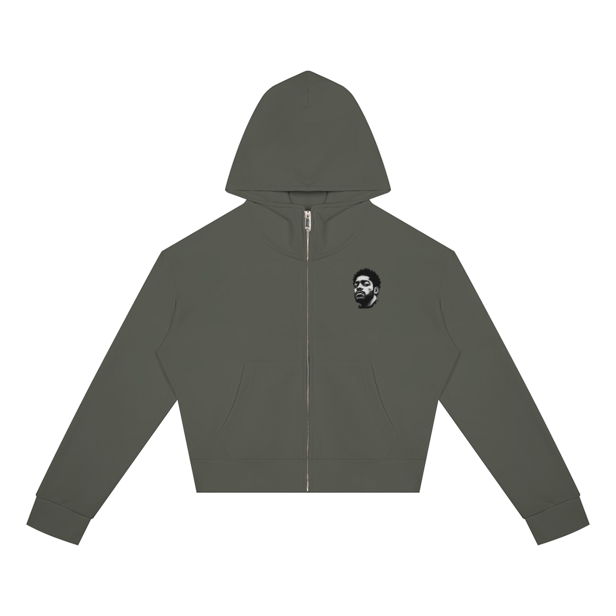 Overachievers Club' Women's Crop Full Zip Hoodie