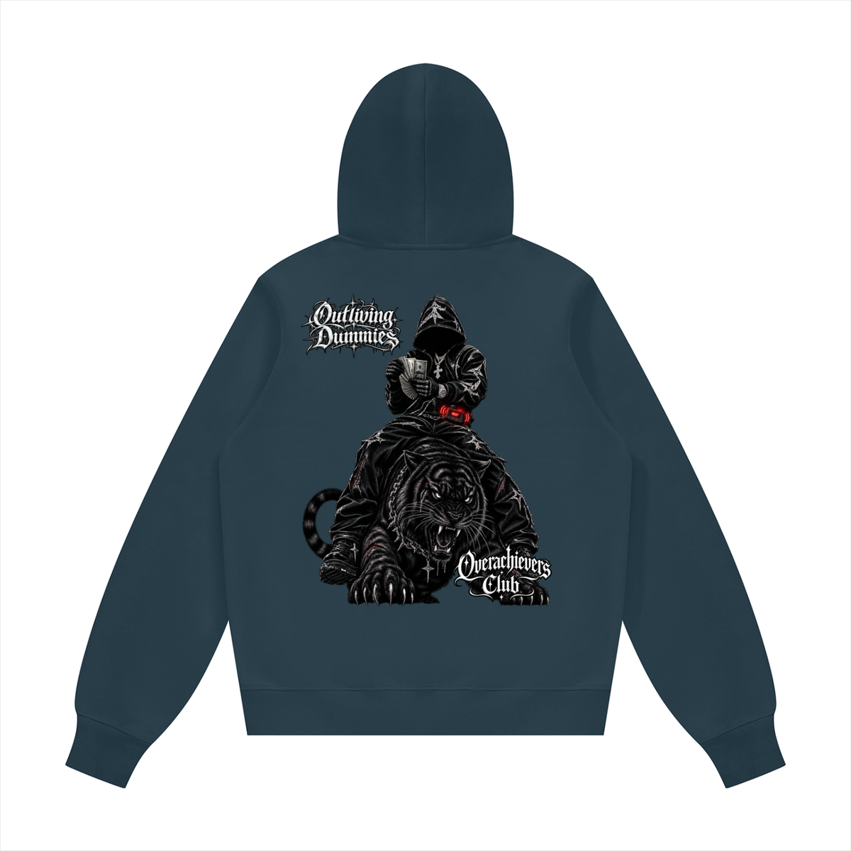 Overachievers Club' Oversized Boxy Fleece Hoodie, Sweatshirt, Sweatpant & Shorts Fit