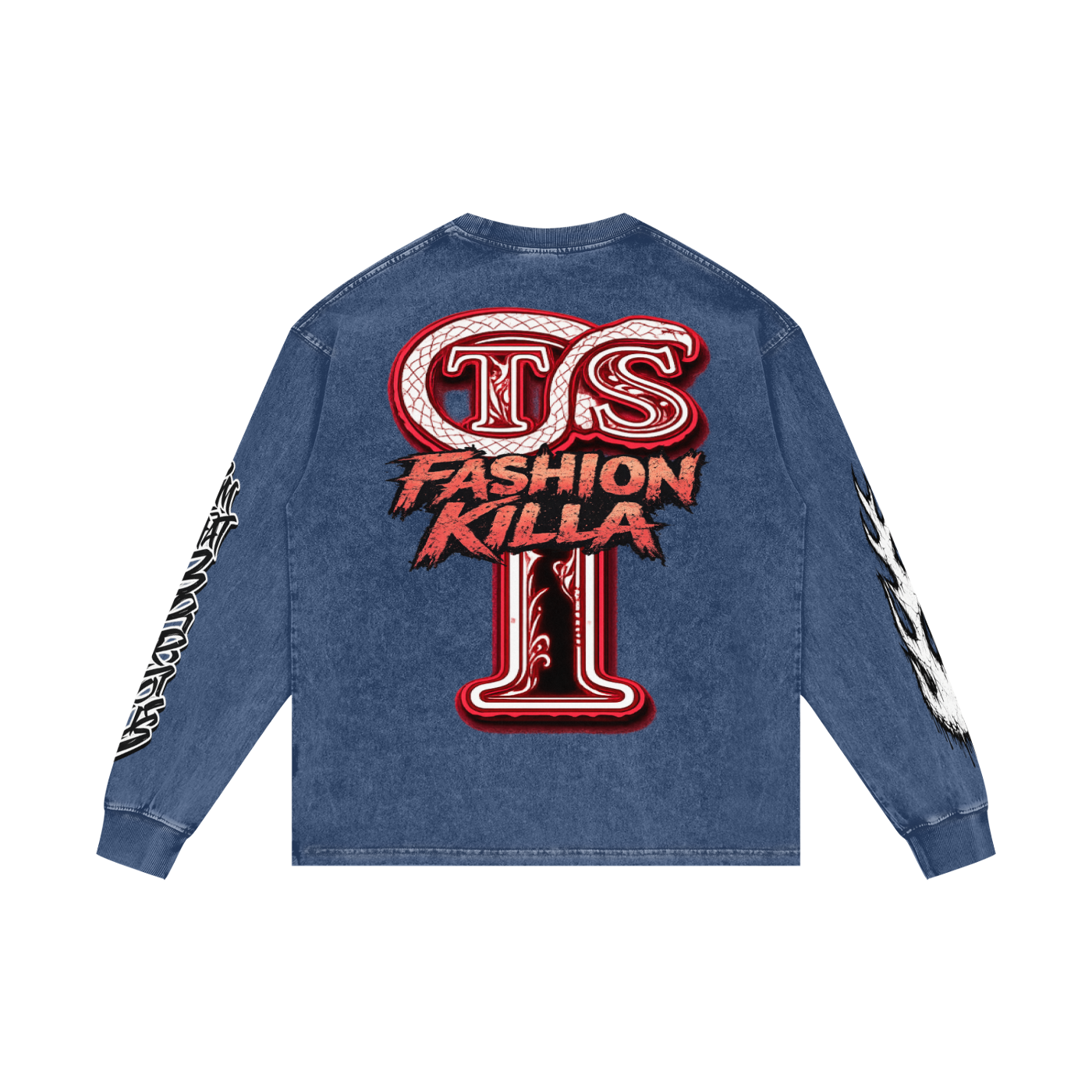 Acid Wash Oversize Long Sleeve T-Shirt