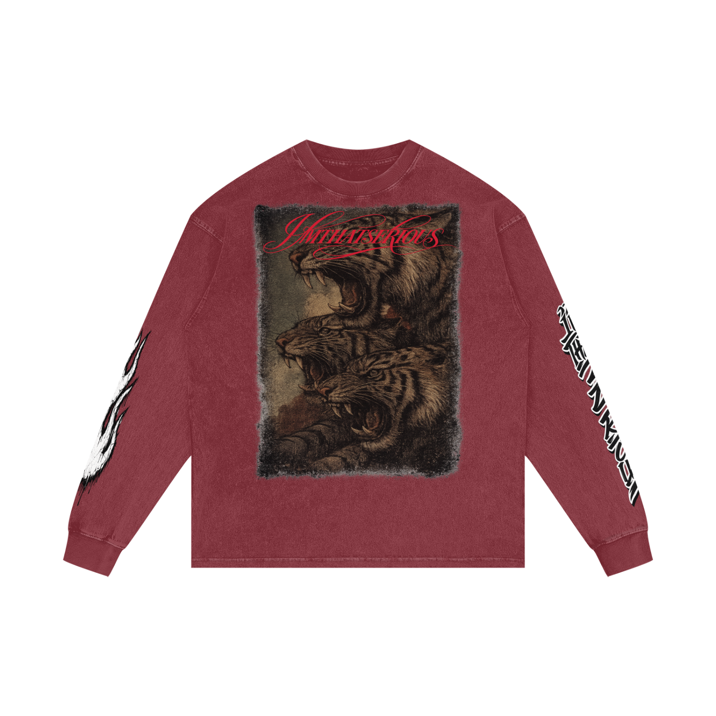 Acid Wash Oversize Long Sleeve T-Shirt