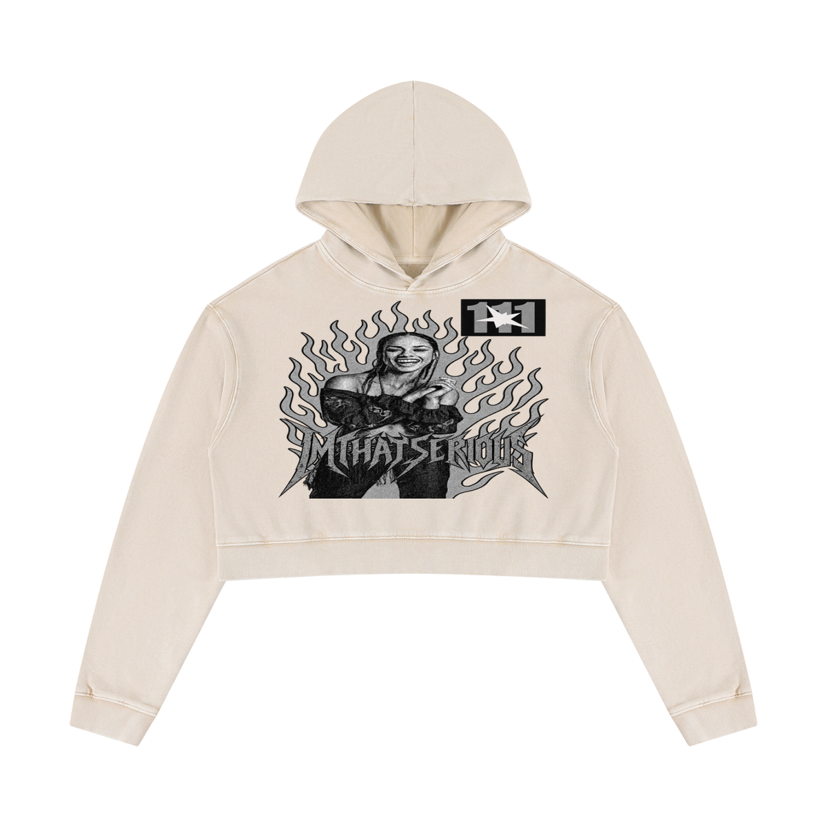 Alicia Keys' Mineral Washed Crop Hoodie & Sweatpant Tracksuit