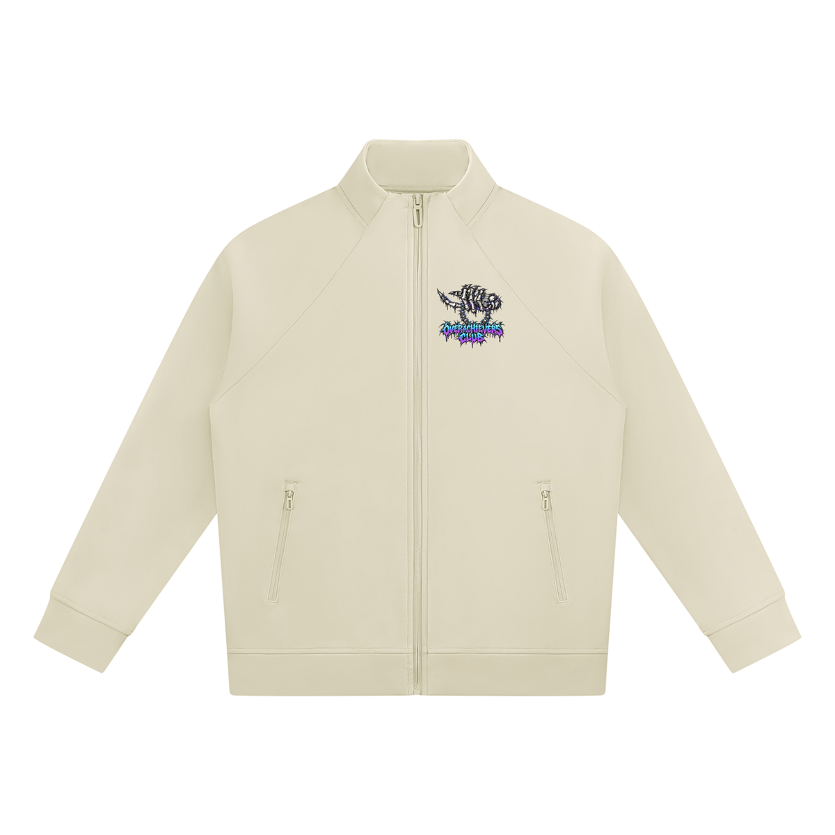 Overachievers Club' Stand Collar Jacket