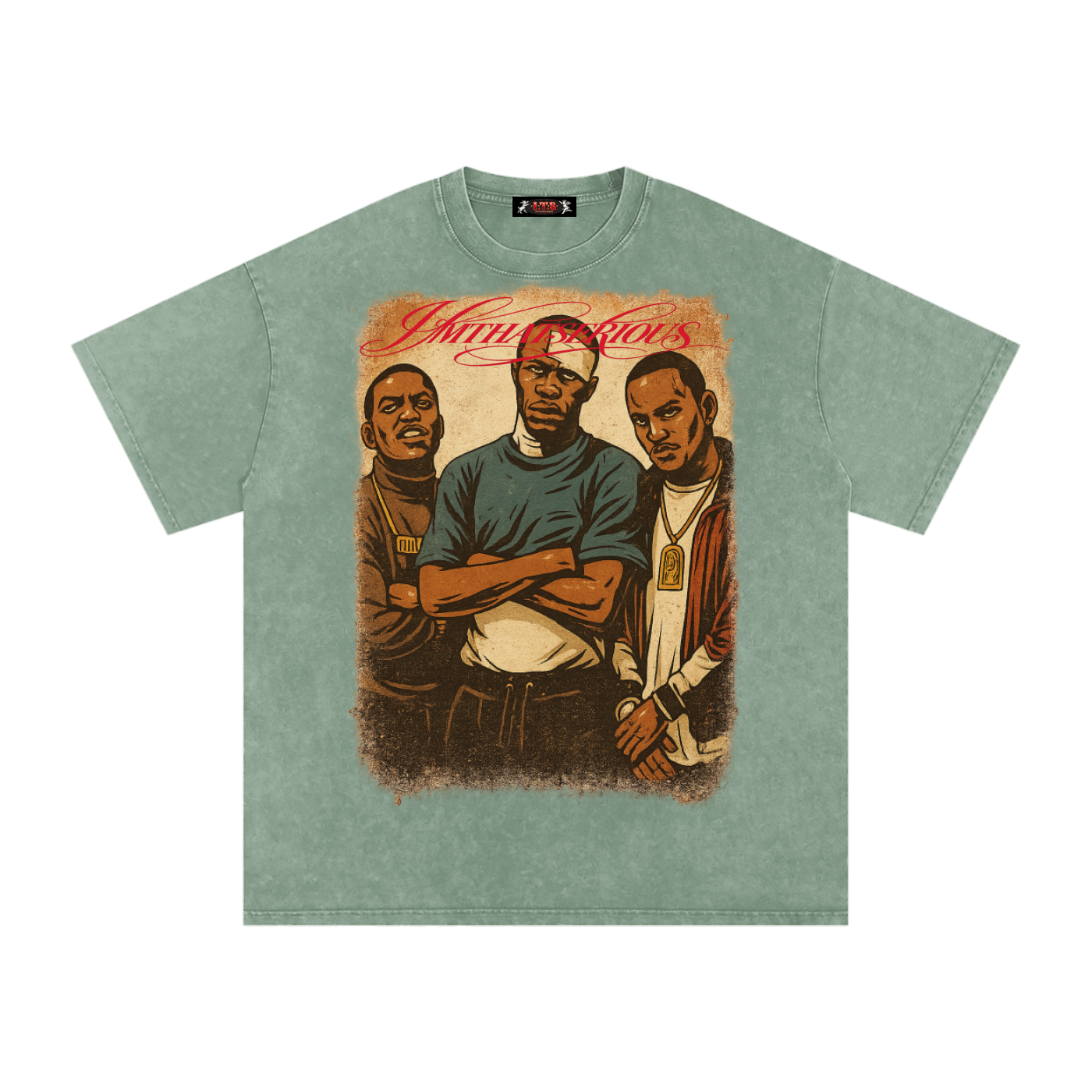 Snow Washed Oversized Cotton T-Shirt