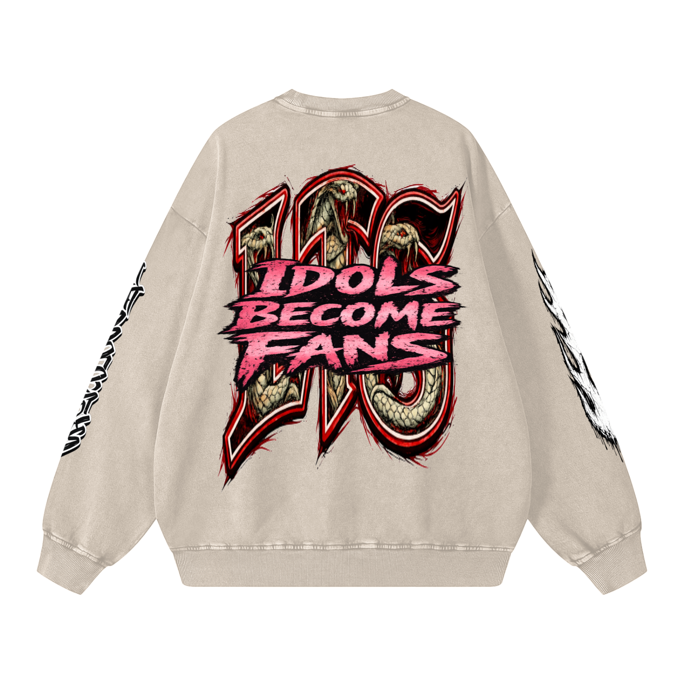 Snow Washed Oversized Sweatshirt
