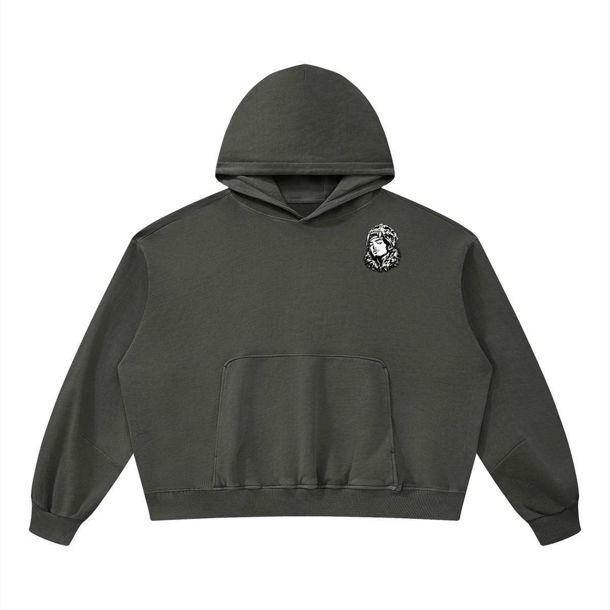 Overachievers Club' Boxy Vintage Washed Hoodie, Sweatpant & Sweatshirt Fit